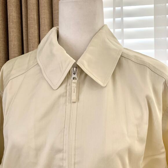 Uniqlo U Zip Up Short Blouson Bomber Jacket in Natural - Picture 5 of 11
